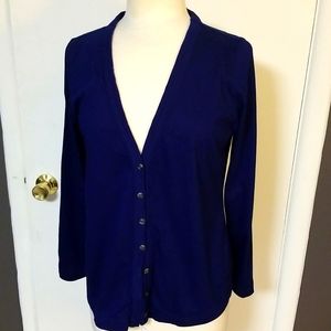 cardigan lands end size M navy